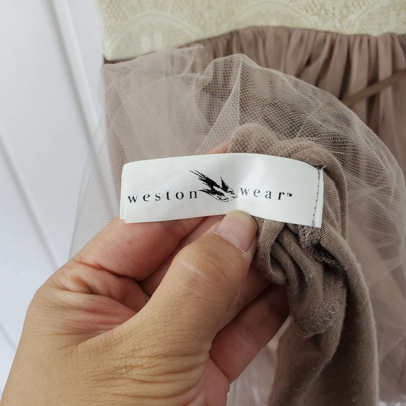 Weston Wear Anthropologie Sz Small Lace Sleeveless Dulcie Tulle Mini Dress - Picture 8 of 12